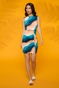 Vestido fruncido frontal surf