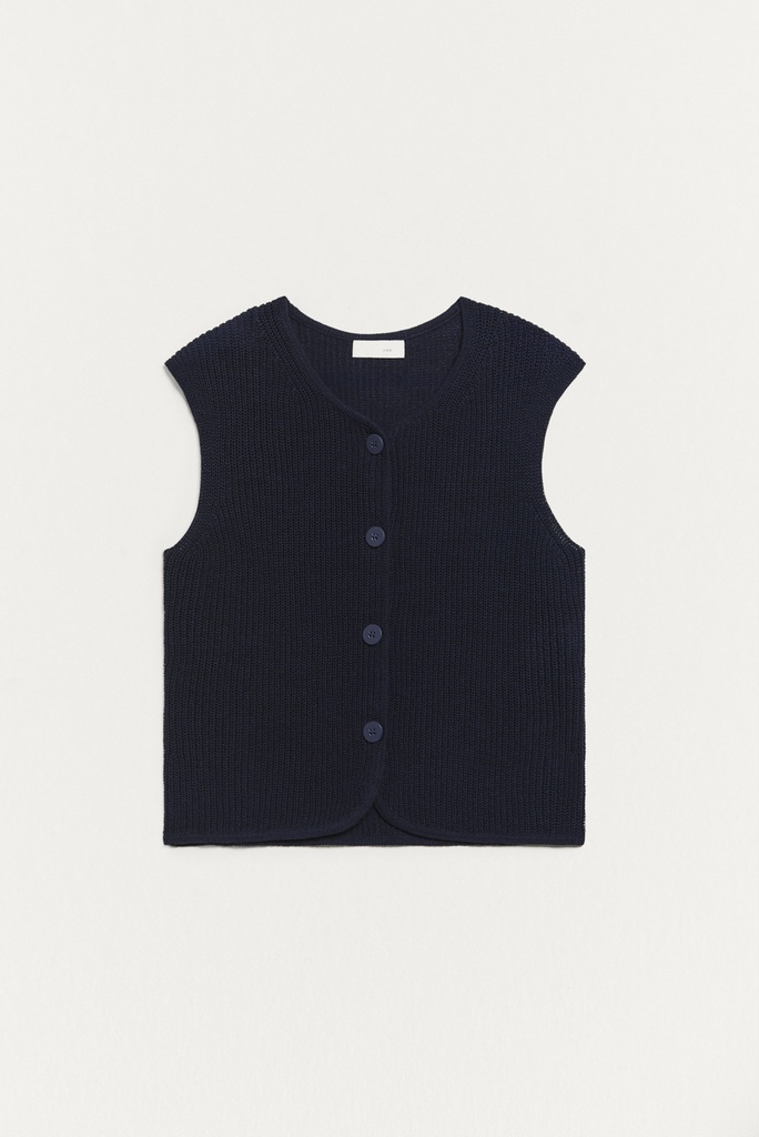Chaleco punto navy