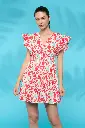 Vestido corte imperio estampado 