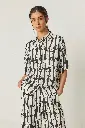 Camisa boyfriend estampada 