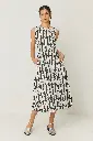 Vestido midi estampado