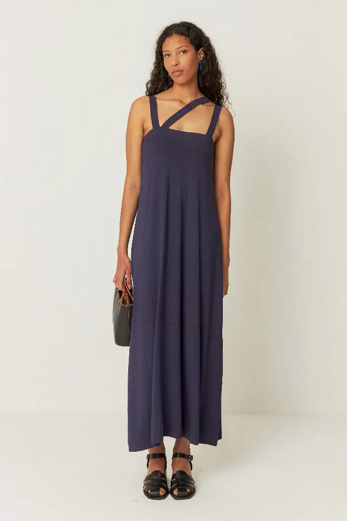 Vestido trapecio midi 