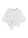 Camiseta con nudo blanca 