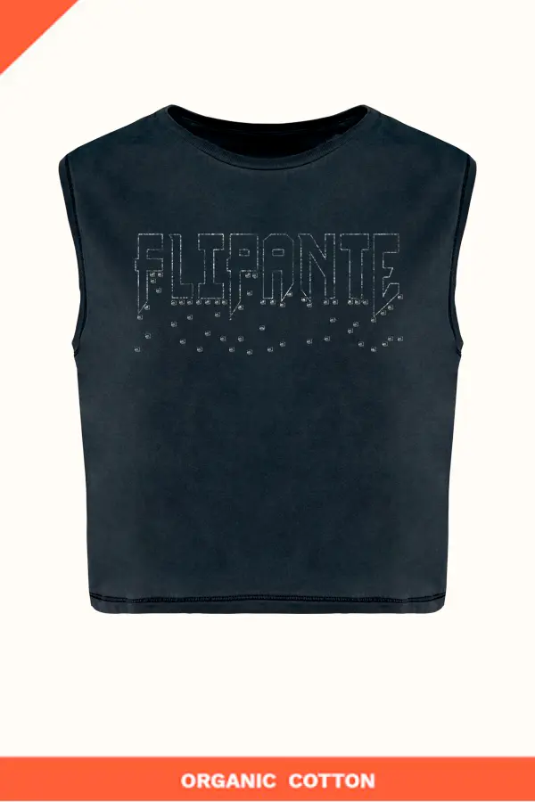 Camiseta crop flipante 
