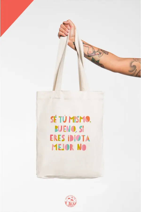 Bolsa denim SÉ TU MISMO 