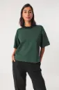 Camiseta con franja en contraste
