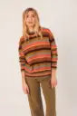 Jersey multicolor coral con mohair  