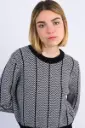 Sudadera punto tejido jacquard 