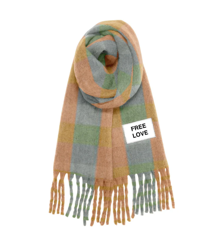 Maxi bufanda Unisex  Free Love