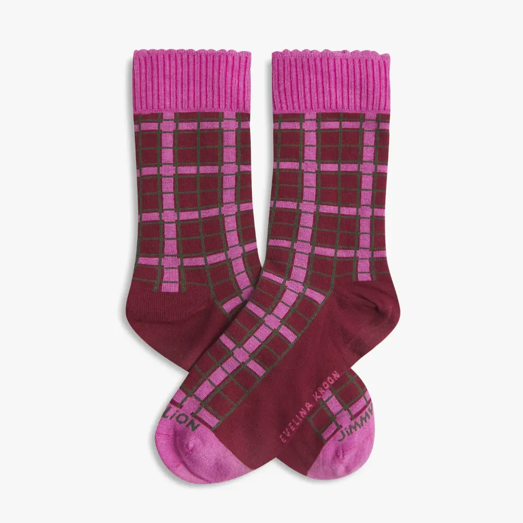 Calcetines EVELINA KROON red JIMMY LION 