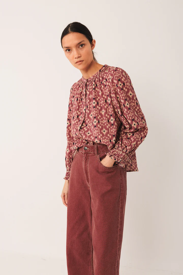 Camisa estampado ikat INDI & COLD