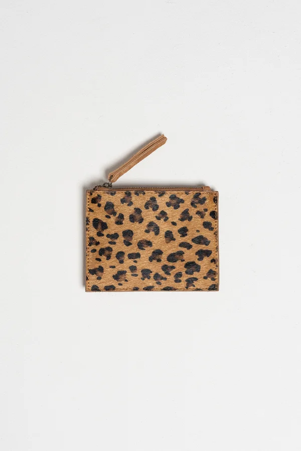 Monedero piel de potro leopardo