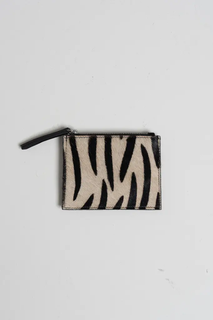Monedero piel de potro zebra 