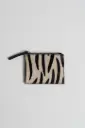 Monedero piel de potro zebra 