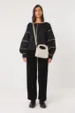 Bolso cuadrado pequeño crema SKFK