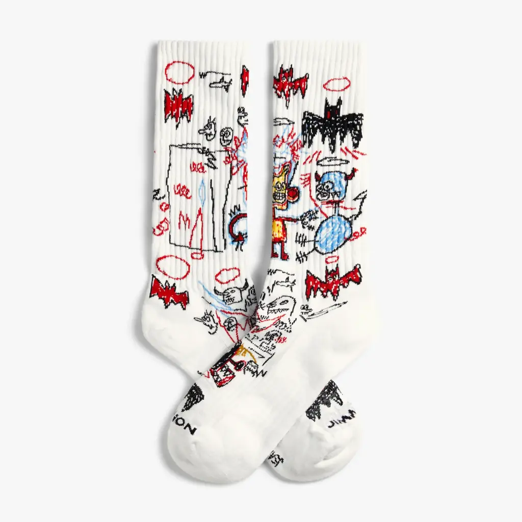Calcetines BASQUIAT BATMAN  blanco  JIMMY LION (36-40)