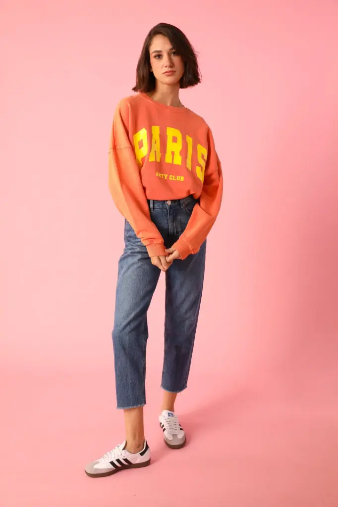 Sudadera PARIS color naranja 