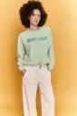 Sudadera AMOUR verde lavado & verde
