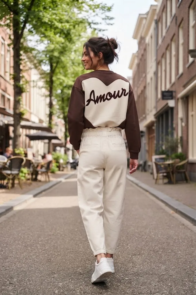 Sudadera AMOUR chocolate 