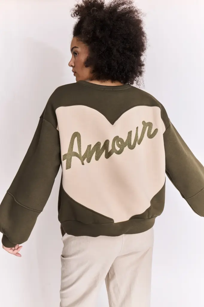 Sudadera AMOUR color kaki