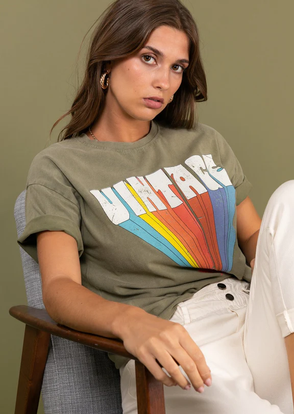 Camiseta VINTAGE color taupe 