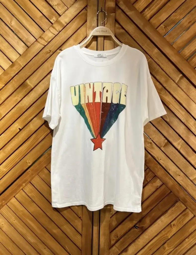 Camiseta VINTAGE color blanco