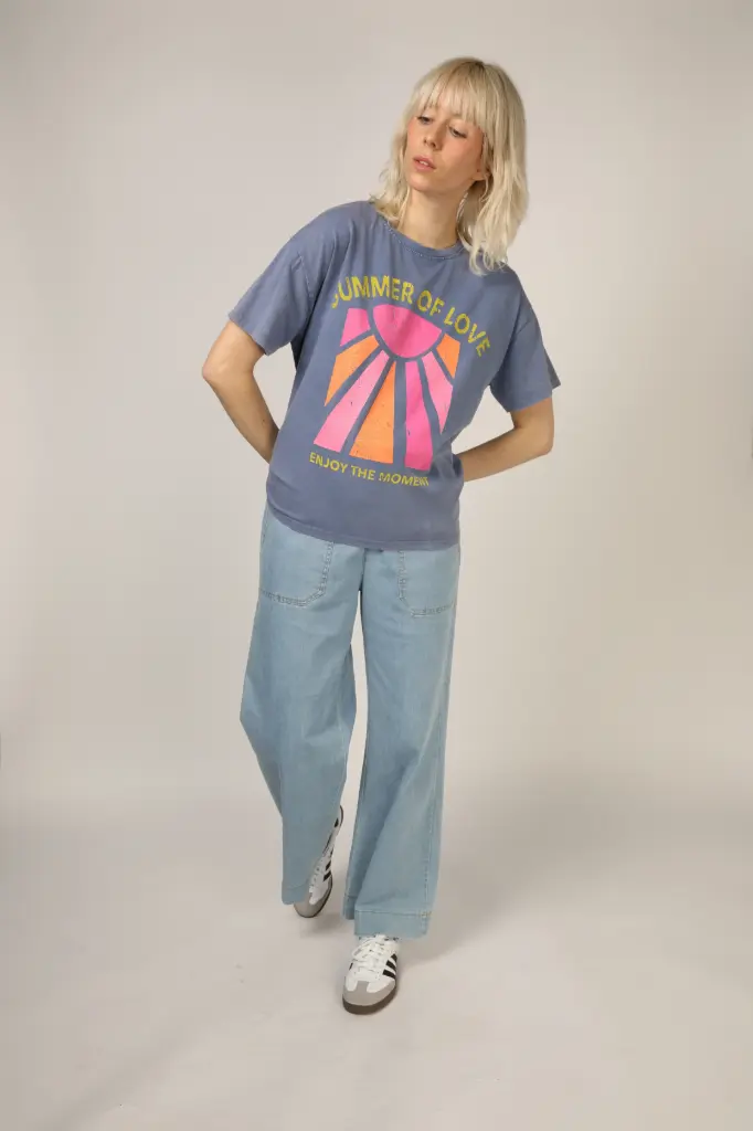 Camiseta SUMMER OF LOVE color blue