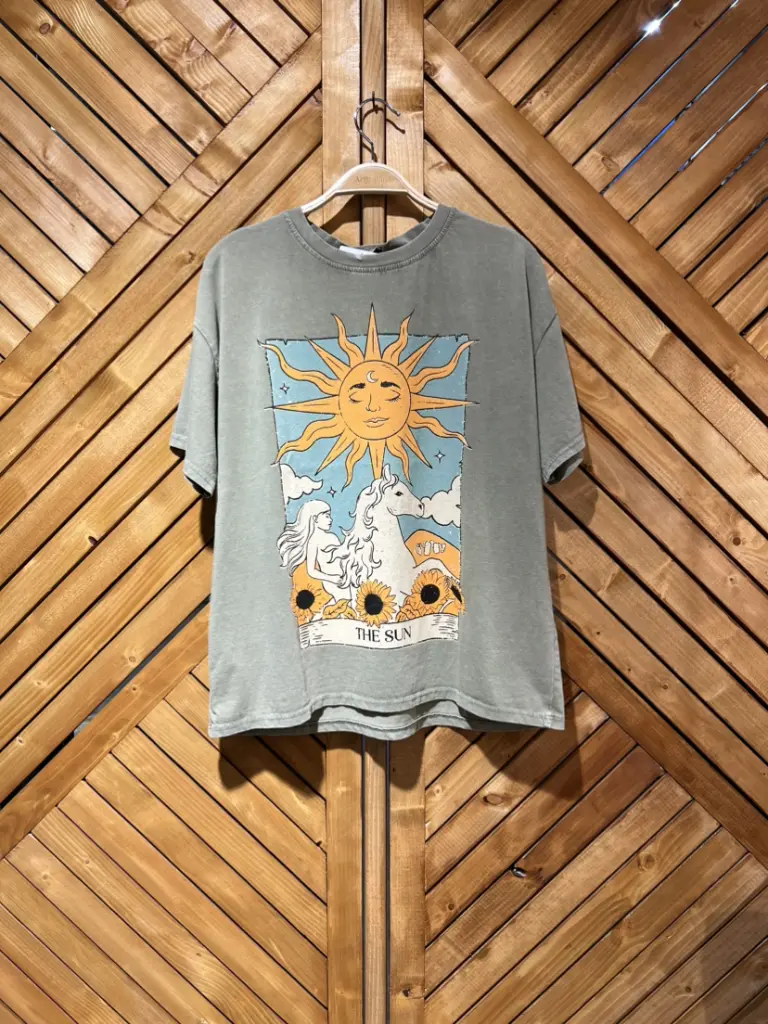 Camiseta THE SUN color kaki