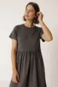 Vestido midi combinado carbón INDI & COLD