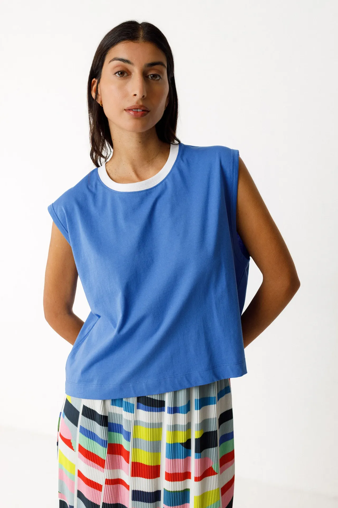 Camiseta ZUNTZ-10-GOTS azul SKFK