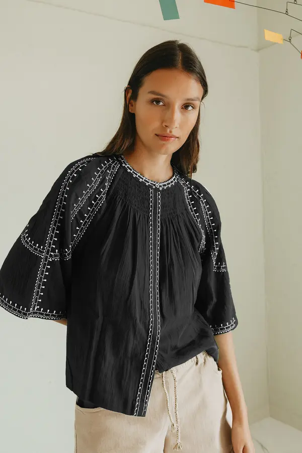 Camisa manga campana INDI & COLD