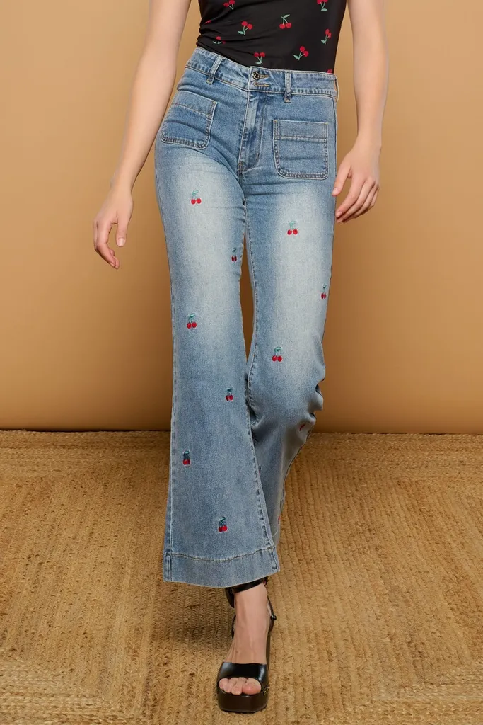 Cherry jeans MINUETO (XS)