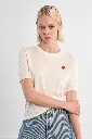 Jersey estampado de corazón LILI SIDONIO