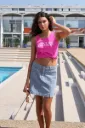 Falda corta rayas  LILI SIDONIO