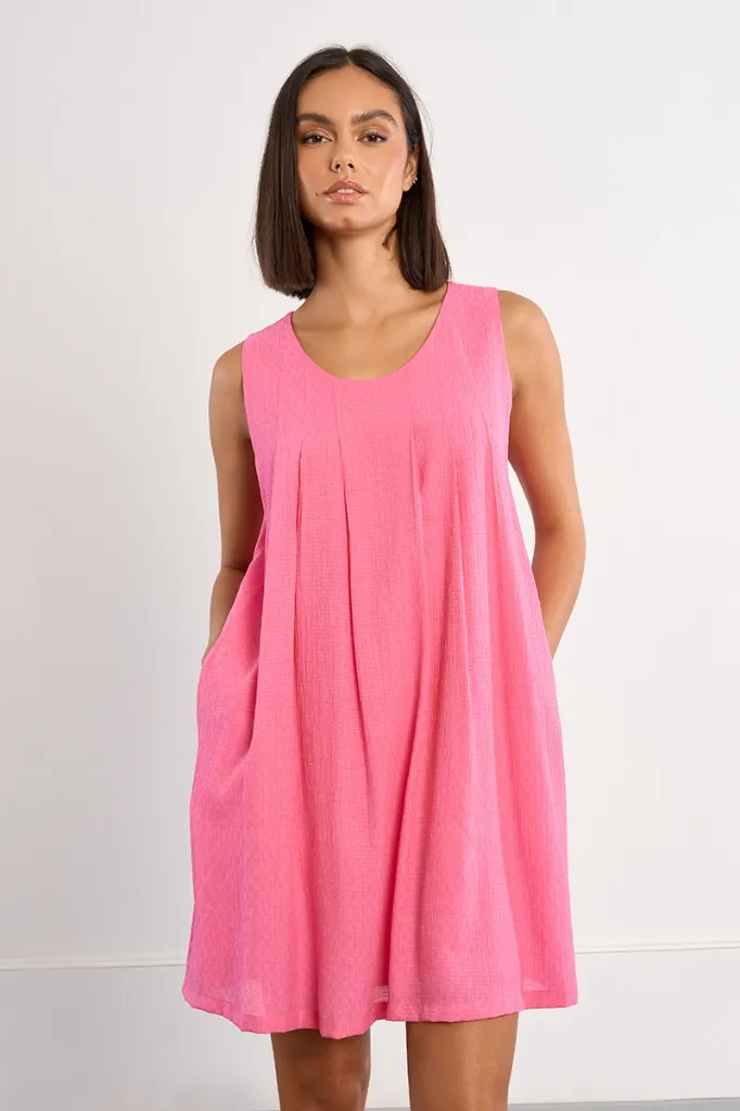 Vestido detalle de pliegues LILI SIDONIO