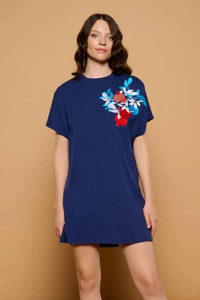 Blue grana dress MINUETO (S)