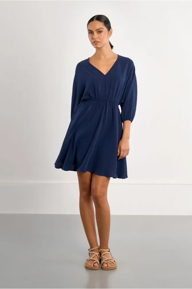 Vestido detalle pliegues LILI SIDONIO (XS)