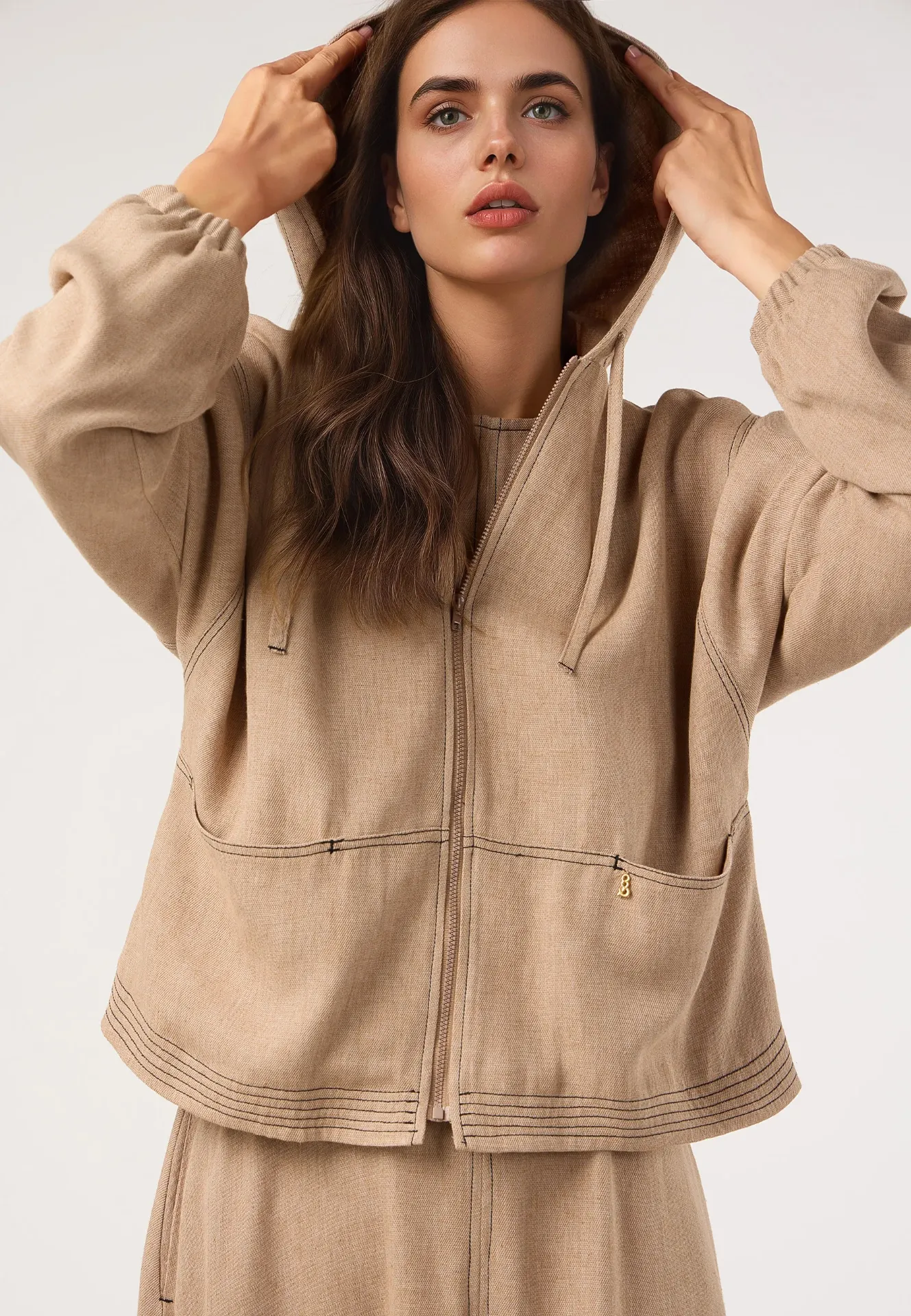 Cazadora Reni camel DOLORES PROMESAS
