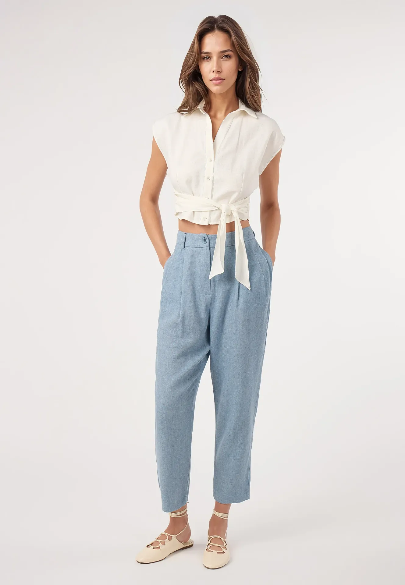 Pantalón Reni azul DOLORES PROMESAS