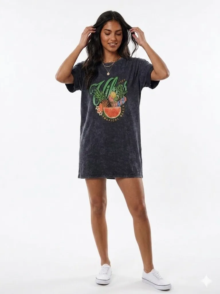 Vestido TROPICAL BEACH color negro