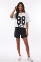 Camiseta 88 color blanco & negro