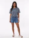 Camiseta AMOUR azul denim & glitter azul