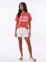 Camiseta LA VIE EN ROSE rojo & rosa
