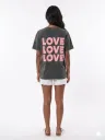 Camiseta LOVE LOVE LOVE negro