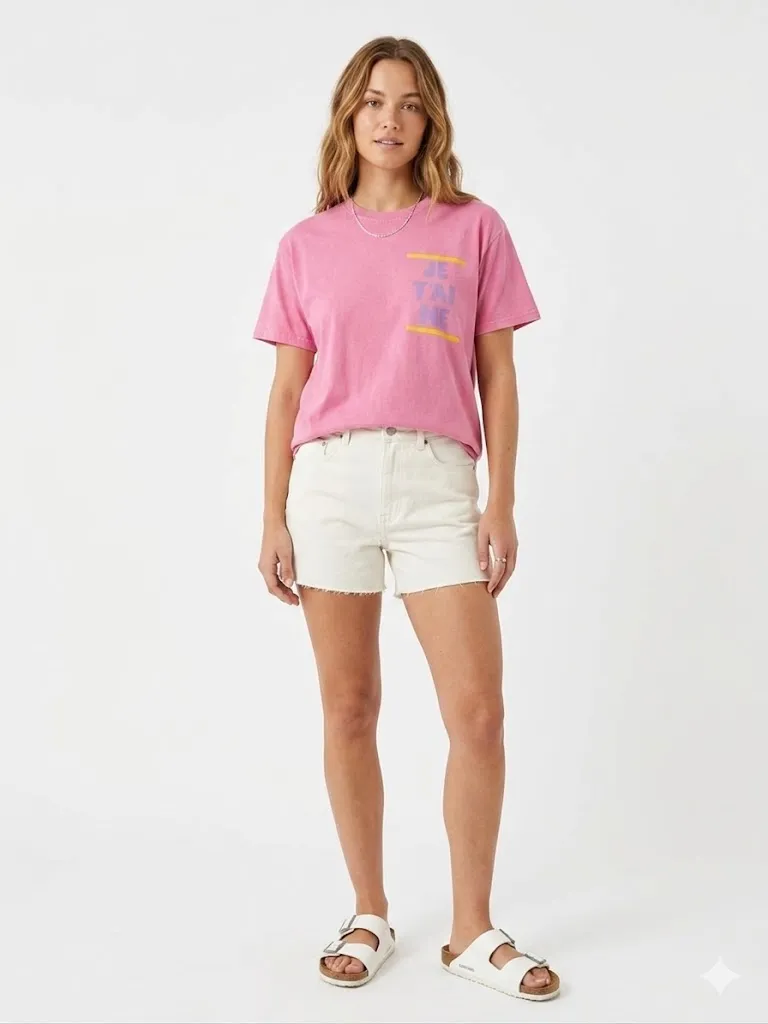 Camiseta JE TÁI ME color pink