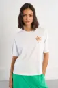 Camiseta palmera blanca LILI SIDONIO