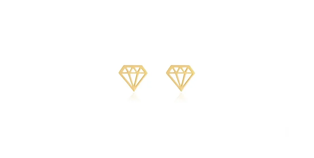Pendientes forma diamante