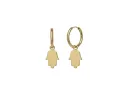 Pendientes mini arito mano Hamsa