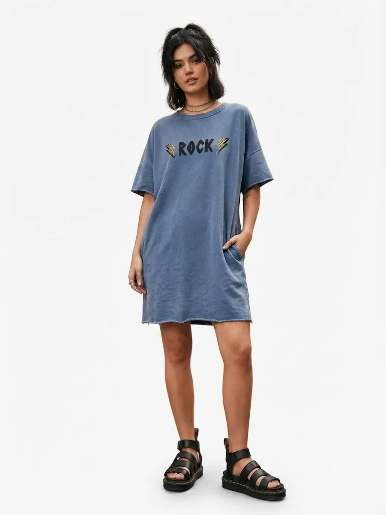 Vestido ROCK color azul