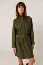 Vestido popelín cuello alto INDI & COLD